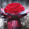 100 roses hand bouquet