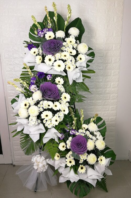 condolence funeral sympathy wreath stand