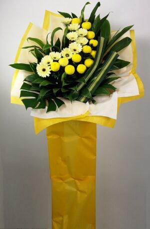 condolence funeral sympathy wreath stand