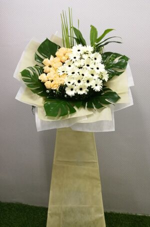 condolence funeral sympathy wreath stand