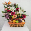 Basket of fruits and flowers