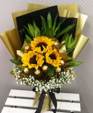 flower basket arrangement