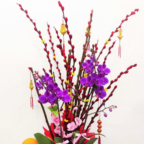 cny flower arrangement
