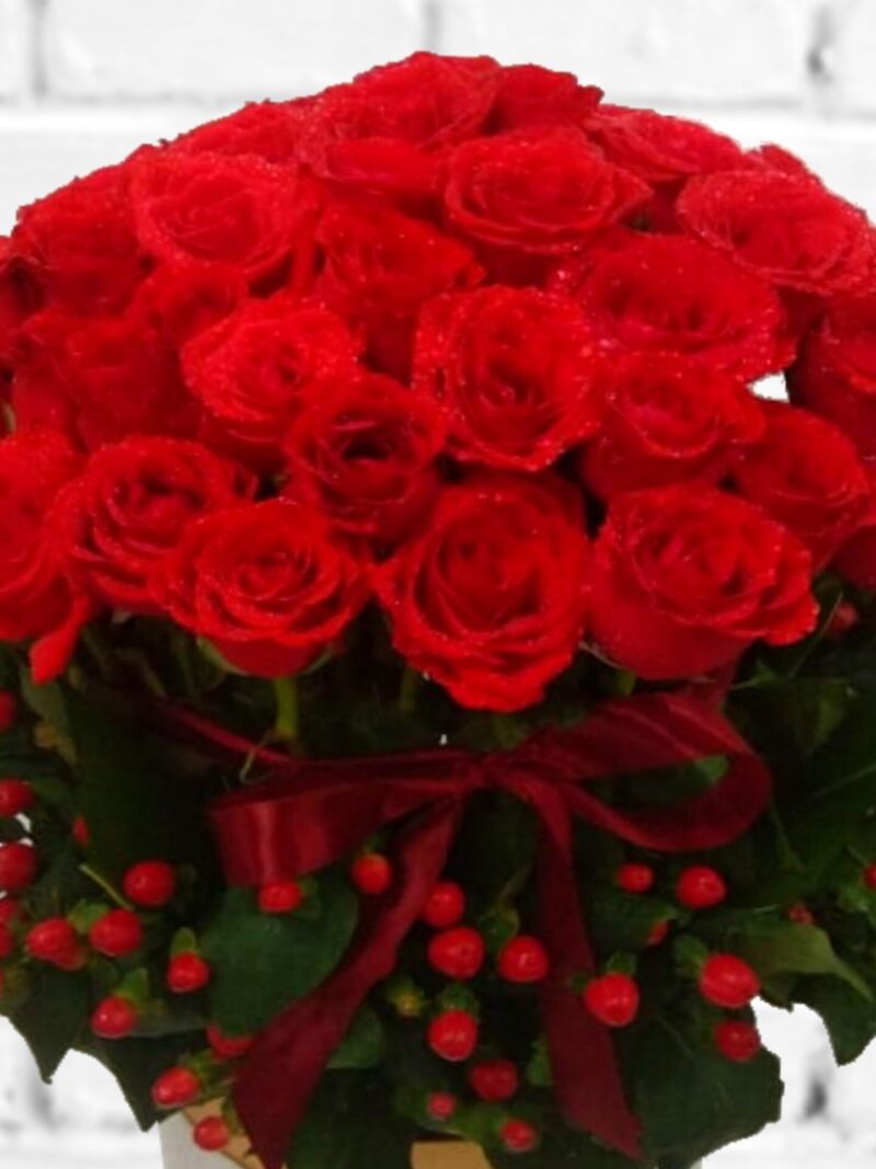 roses box arrangement