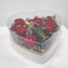 roses heartshape box with mini moet