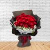 HRB2001 22 Red Roses Bouquet in Black