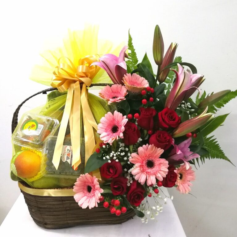 Fruit and Flower basket Online in malaysia Blooming